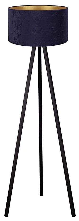 Brilagi - Lampa stojąca VELVET 1xE27/60W/230V wenge/niebieska