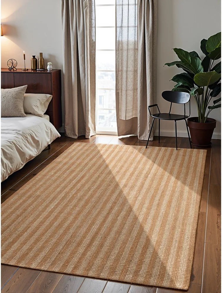 Beżowy dywan z juty tkany ręcznie 160x230 cm Harvest Amber – Elle Decoration