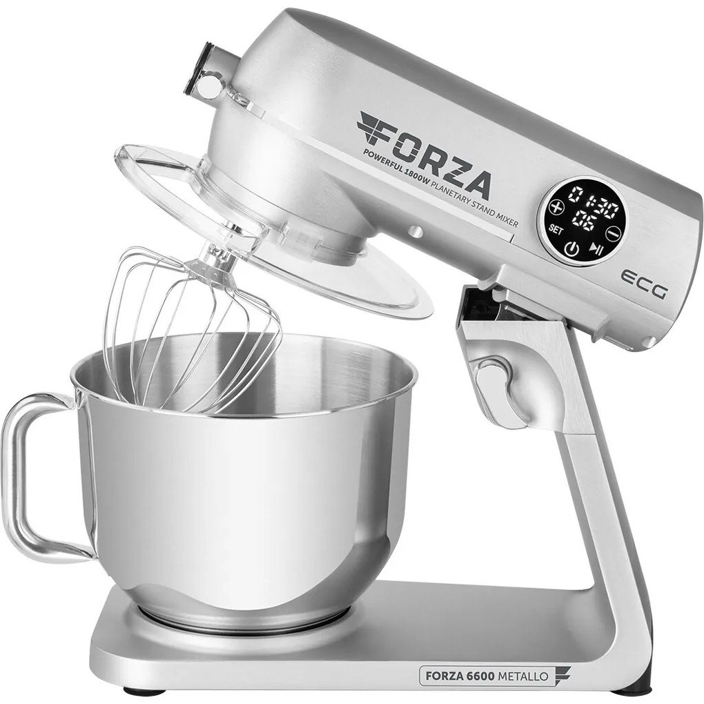 ECG Forza 6600 robot kuchenny Metallo Argento