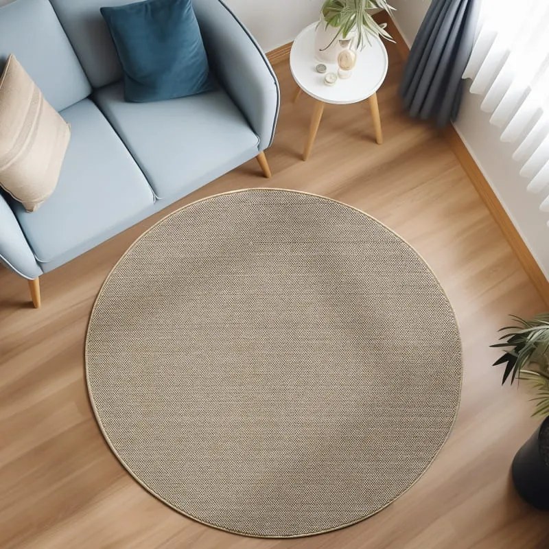 Dywan uniwersalny Loom beżowy 120 cm x 120 cm koło