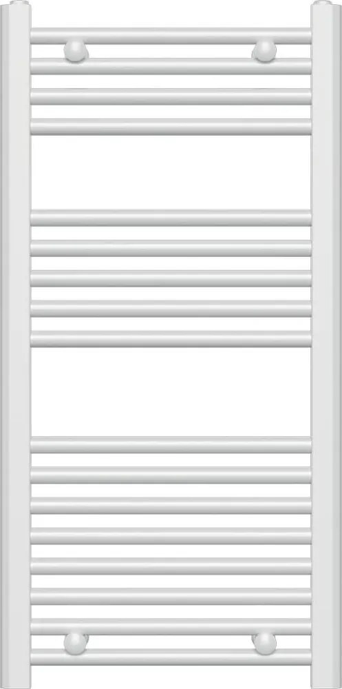 Novaservis - Prosty drabinkowy grzejnik łazienkowy 365 W/230 V, 90 x 45 cm, biały