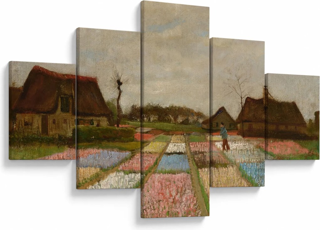 Obraz - Vincent van Gogh, Flower Beds in Holland, reprodukcje (125x70 cm)