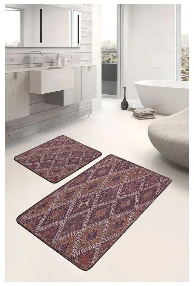 Aksamitne dywaniki łazienkowe zestaw 2 szt. 60x100 cm – Mila Home