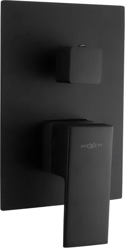 Mexen Uno bateria wannowo-prysznicowa podtynkowa, czarna - 71435-70