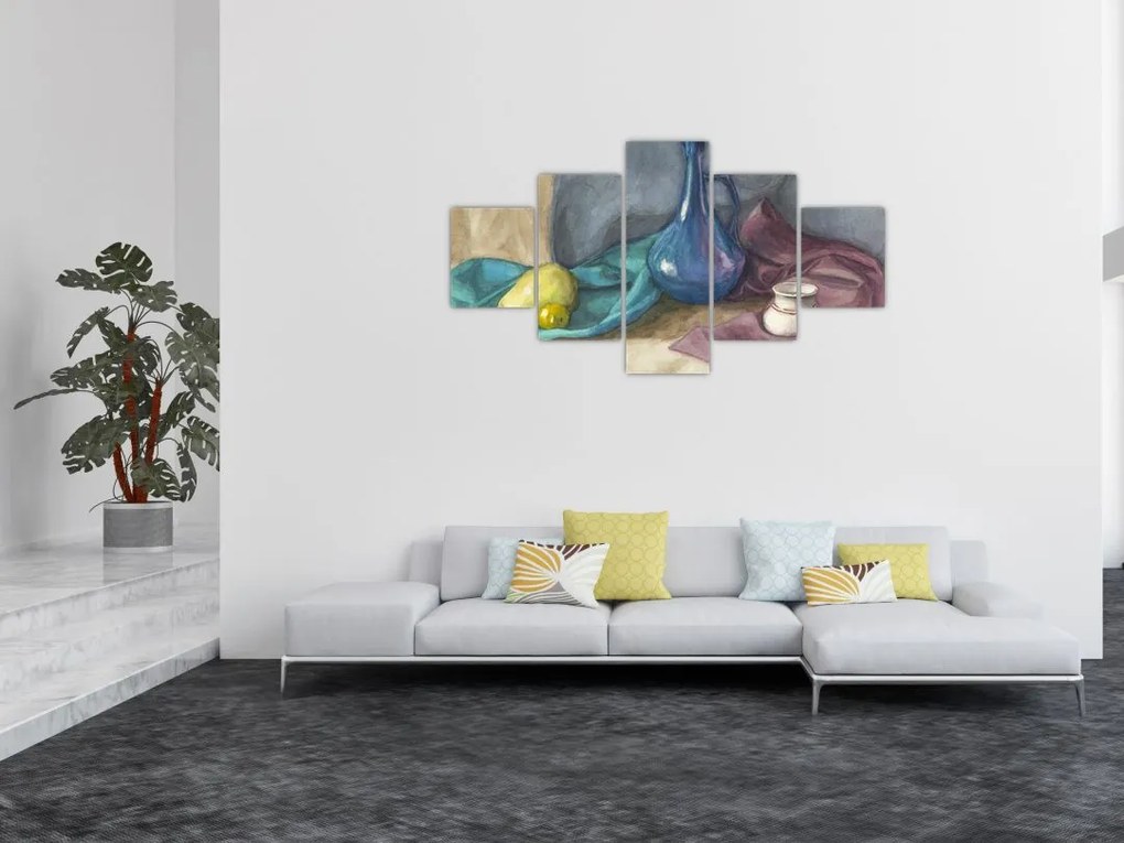 Obraz - Malowana martwa natura (125x70 cm)