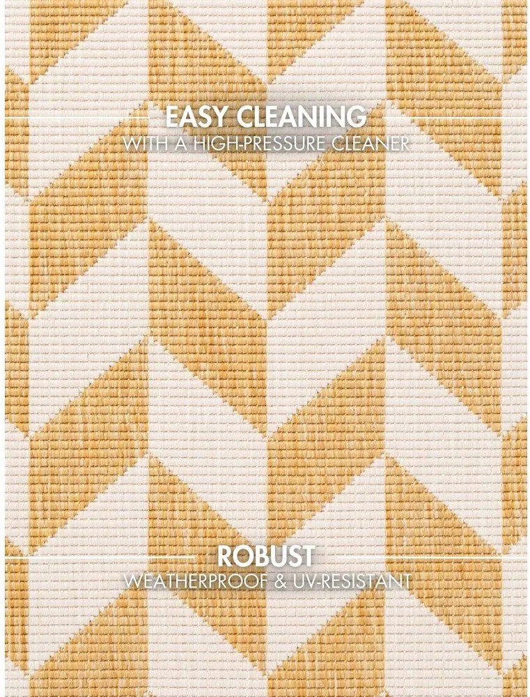 Chodnik odpowiedni na zewnątrz w kolorze ochry/kremowy 80x200 cm Haringey Terrick – Ted Baker