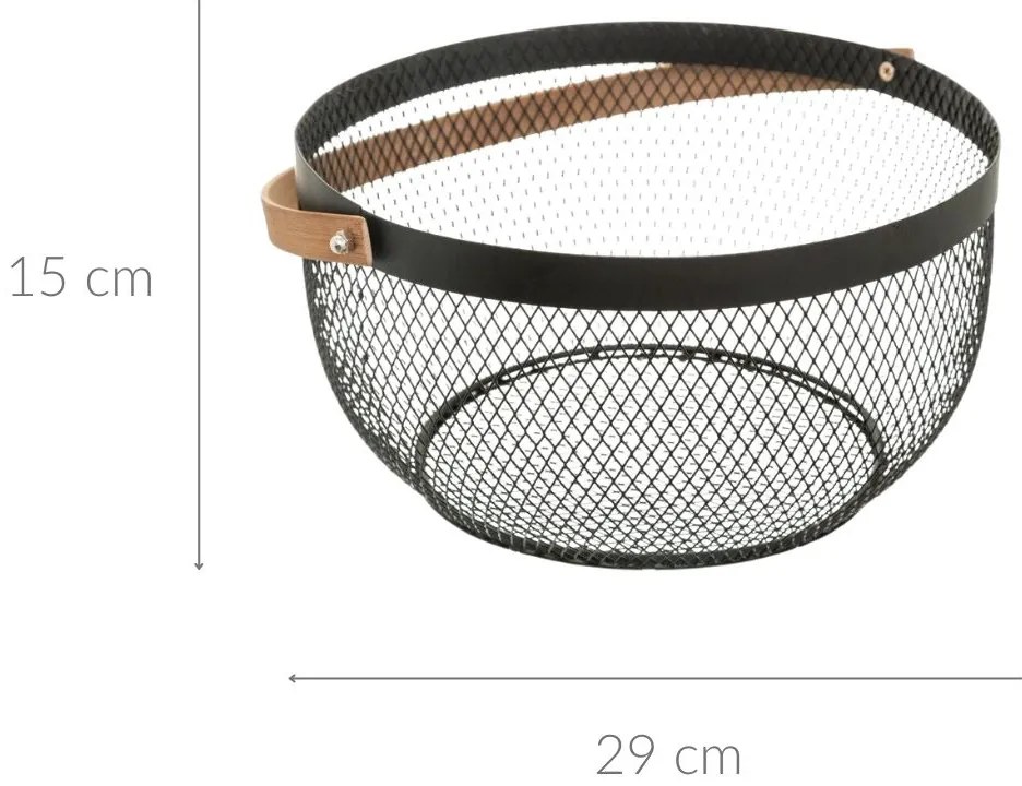 Koszyk na owoce metalowy RETRO, 29 cm