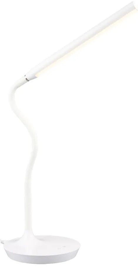 Biała lampa stołowa LED (wys. 38 cm) Toro – Trio