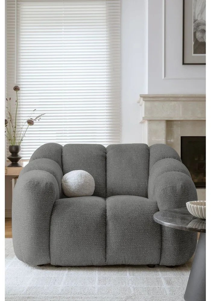 Szary fotel Shell – Miuform