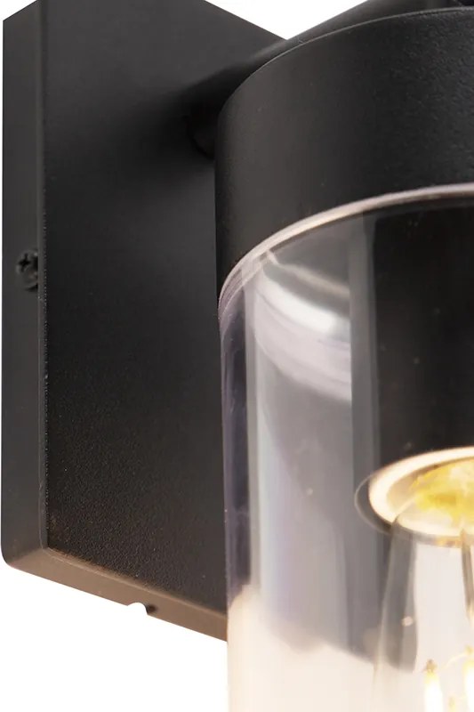 Inteligentna nowoczesna lampa ścienna zewnętrzna czarna w tym wifi ST64 - Rullo