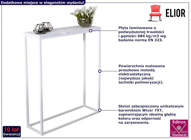 Biała Konsola W Połysku A0-Z42