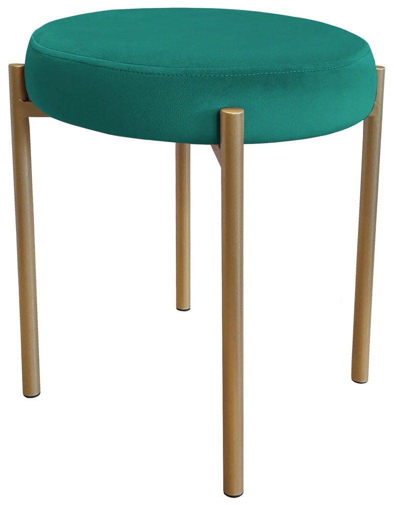 TABORET DIOR STOŁEK LOFT metal podstawa złota MG20