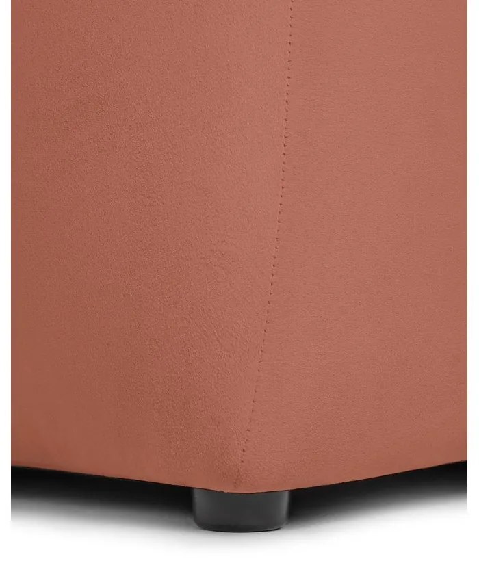 Aksamitna sofa w kolorze terakoty 225 cm Cube – Bonami Selection