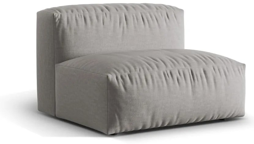 Jasnoszary moduł sofy (moduł środkowy) Martina – Micadoni Home