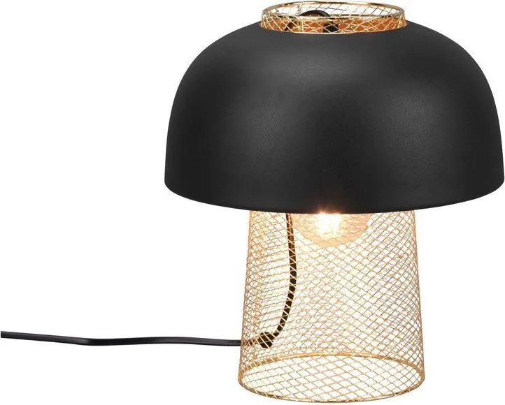 Metalowa lampa stołowa w kolorze matowej czerni (wysokość 28 cm) Punch – Reality