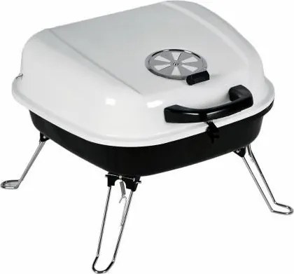 Grill ogrodowy Gart turystyczny przenośny na węgiel drzewny biały