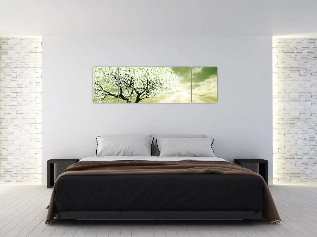 Obraz drzewa na łące (170x50 cm)