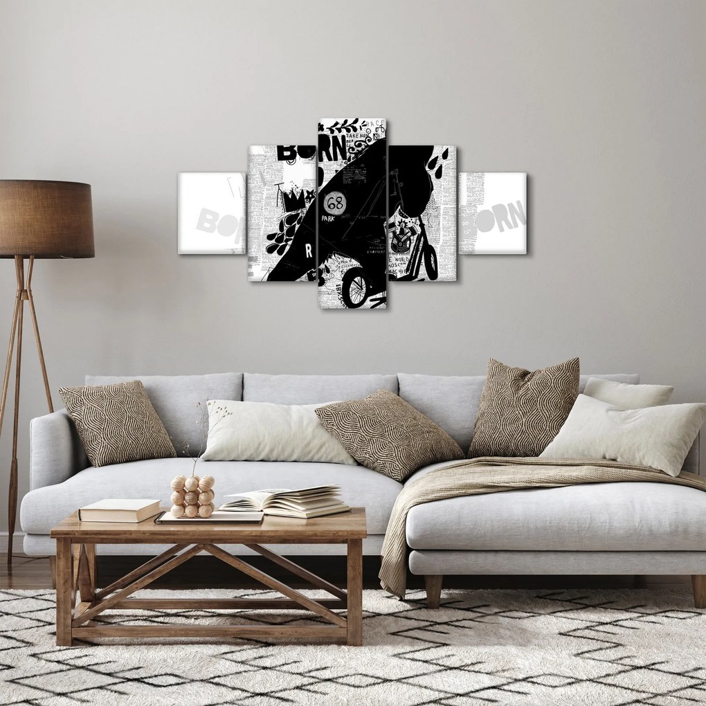 Obraz - Urodzony by jeździć (125x70 cm)