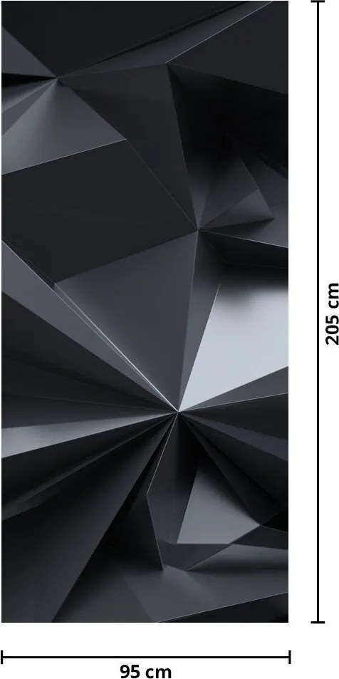 Fototapeta na drzwi - Abstrakcja geometryczna (95x205cm)
