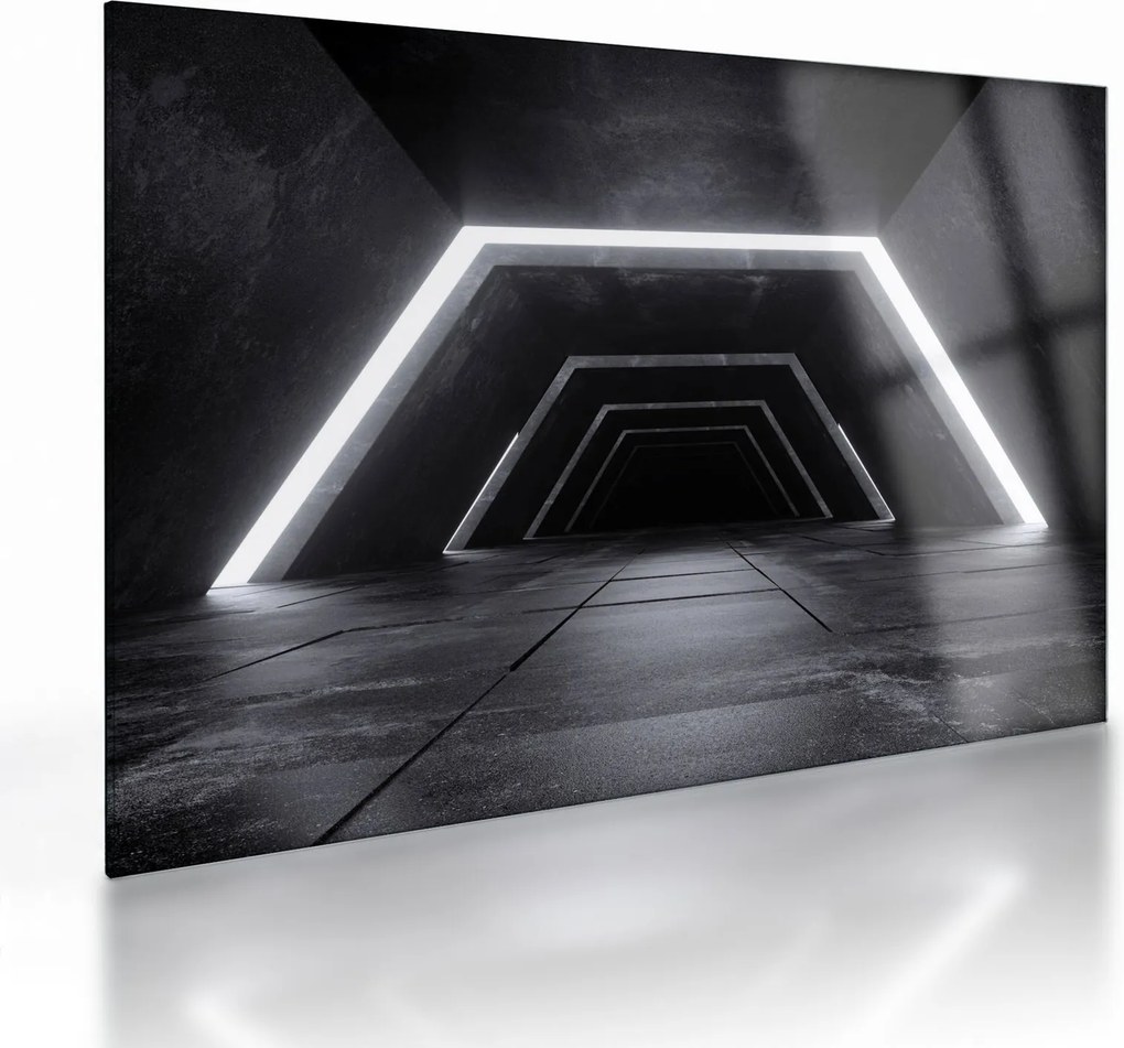 Obraz na szkle - Futurystyczny tunel (70x50 cm)