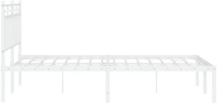 Białe industrialne łóżko metalowe 140x200 cm Z0-R22