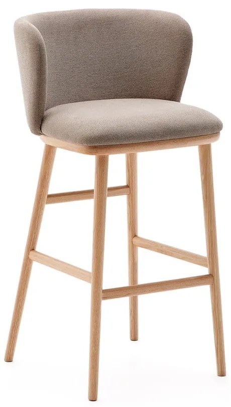 Jasnobrązowy hoker (wysokość siedziska 75,5 cm) Ciselia – Kave Home