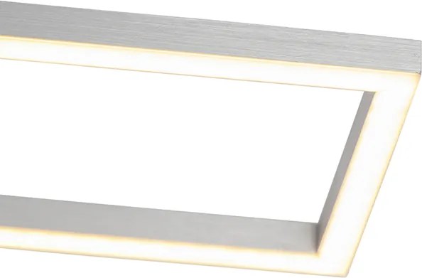 Plafon prostokątny stalowy 3-stopniowy ściemniacz - Plazas Novo