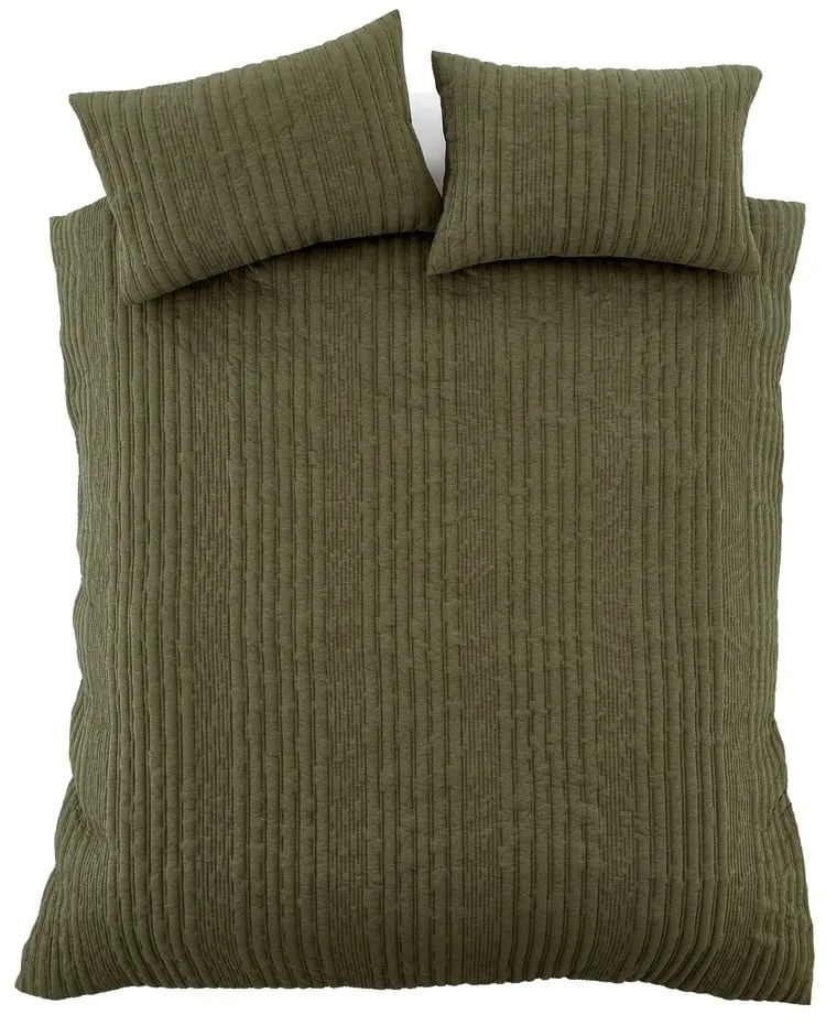 Pościel dwuosobowa w kolorze khaki 200x200 cm Tamba Stripe – Pineapple Elephant