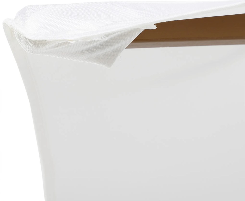 Outsunny Parasol Ogrodowy Zewnętrzny 3-stopniowy Bambus i Poliester 180 ㎡ Kremowy Ochrona UV Ø25x23m | Aosom PL