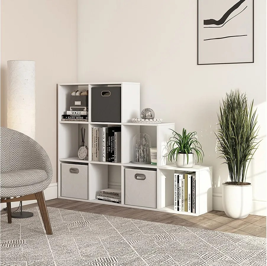 Półka na schody biały 142.4x29x107.8