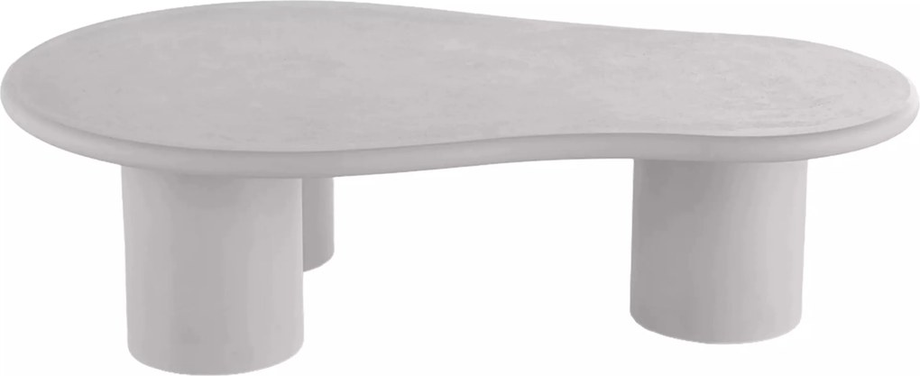 Stolik kawowy Gisela 130 cm do salonu - jasny szary