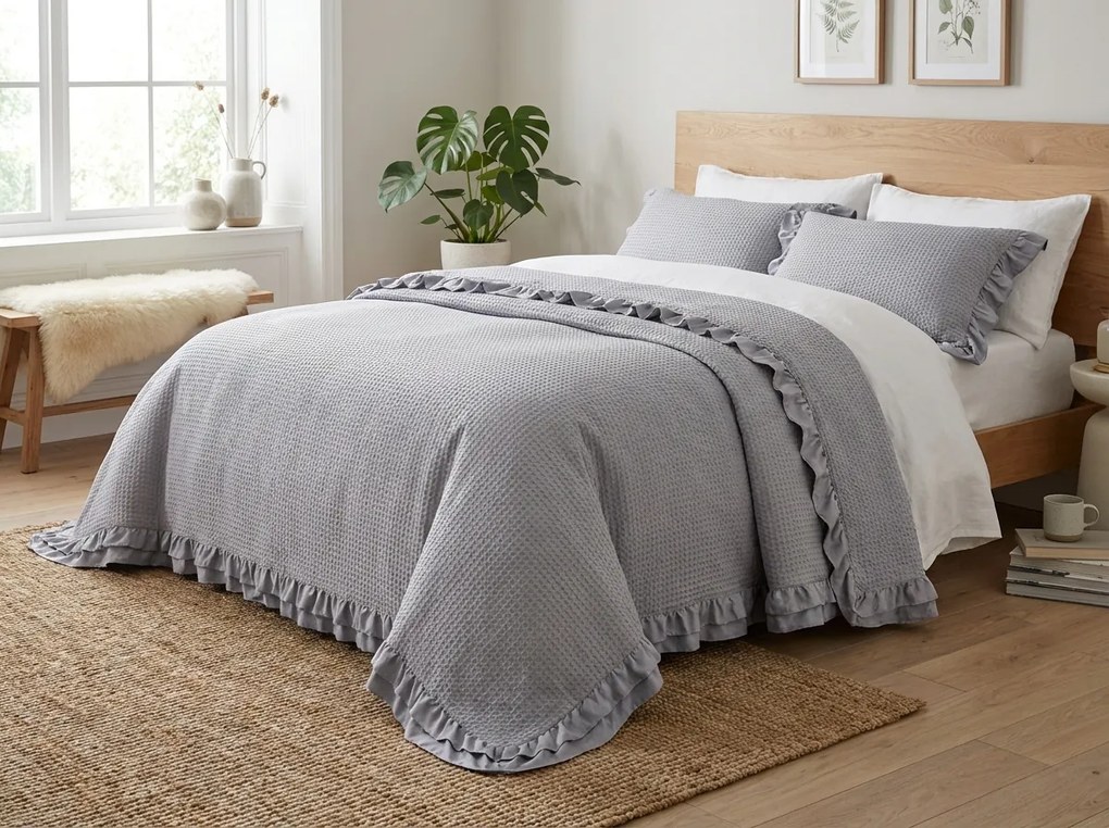 Narzuta na łóżko MONTEGO, jasno szara Rozmiar: 220 x 240 cm