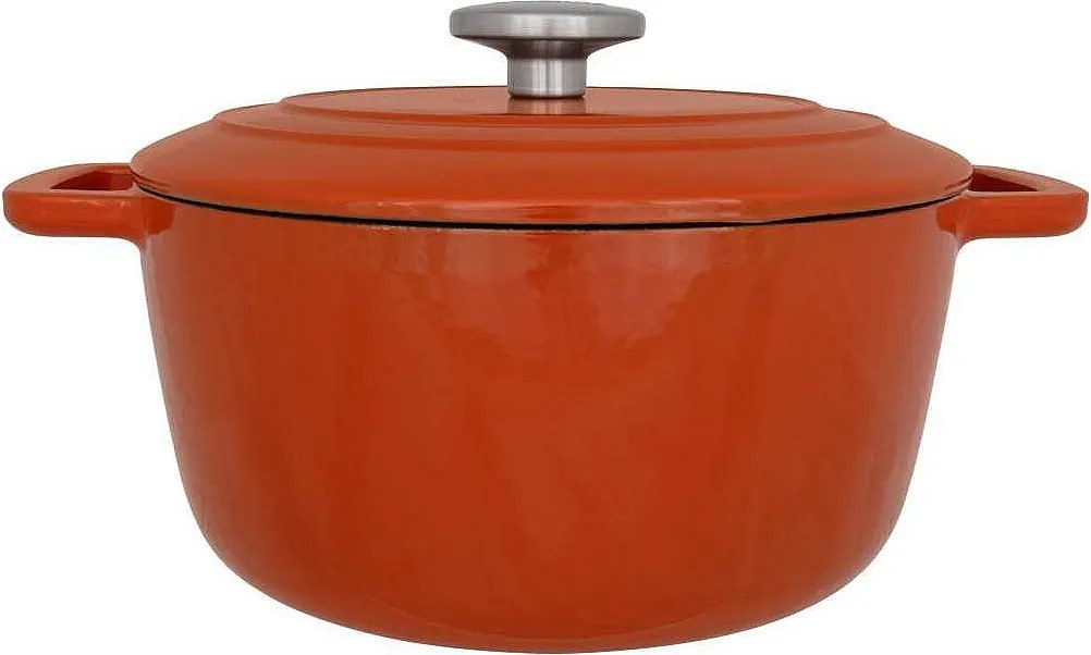 Emaliowany Garnek Żeliwny COSY & TRENDY FONTESTIC Ø24 cm 4,6 L Wszystkie Rodzaje Kuchni Indukcja - Kolor Rdza