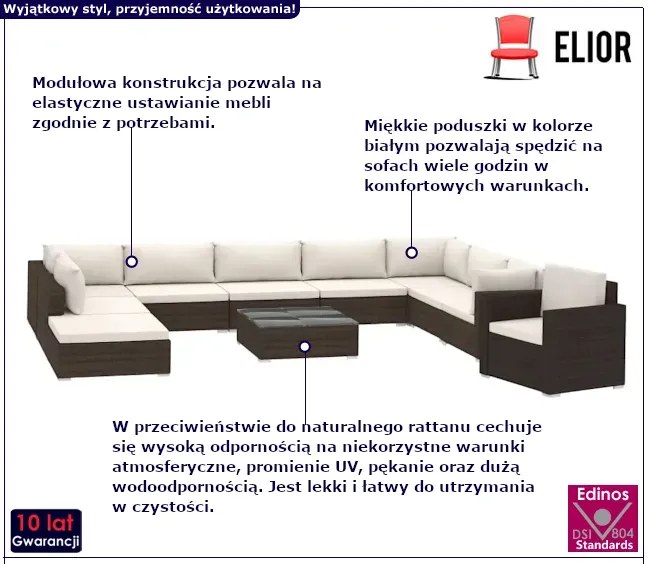 11-częściowy zestaw wypoczynkowy Ovegi 4X