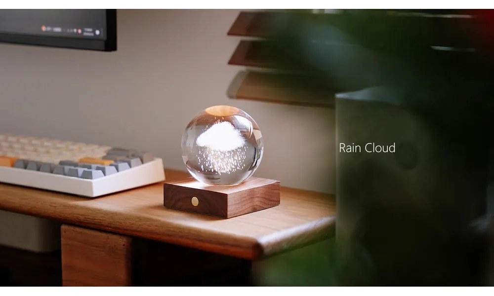 Ciemnobrązowa dekoracja świetlna na USB Amber – Gingko