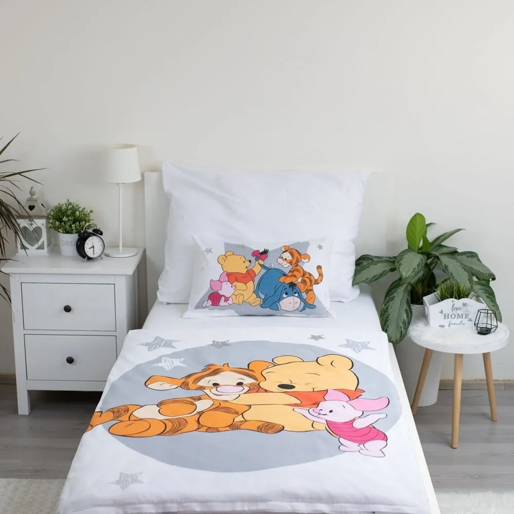 Bawełniana pościel dziecięca do łóżeczka 100x135 cm Winnie the Pooh "Stars" – Jerry Fabrics