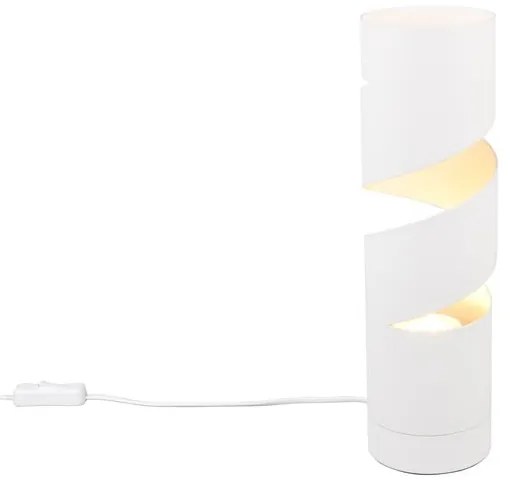 Biała lampa stołowa (wysokość 35 cm) Stream – Trio