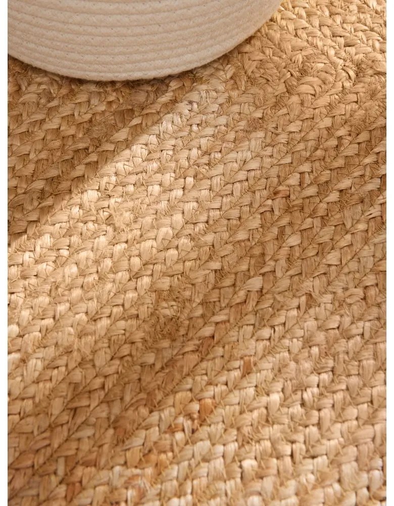 Dywan z juty dwustronny/tkany ręcznie w naturalnym kolorze 80x150 cm Juno – Hanse Home