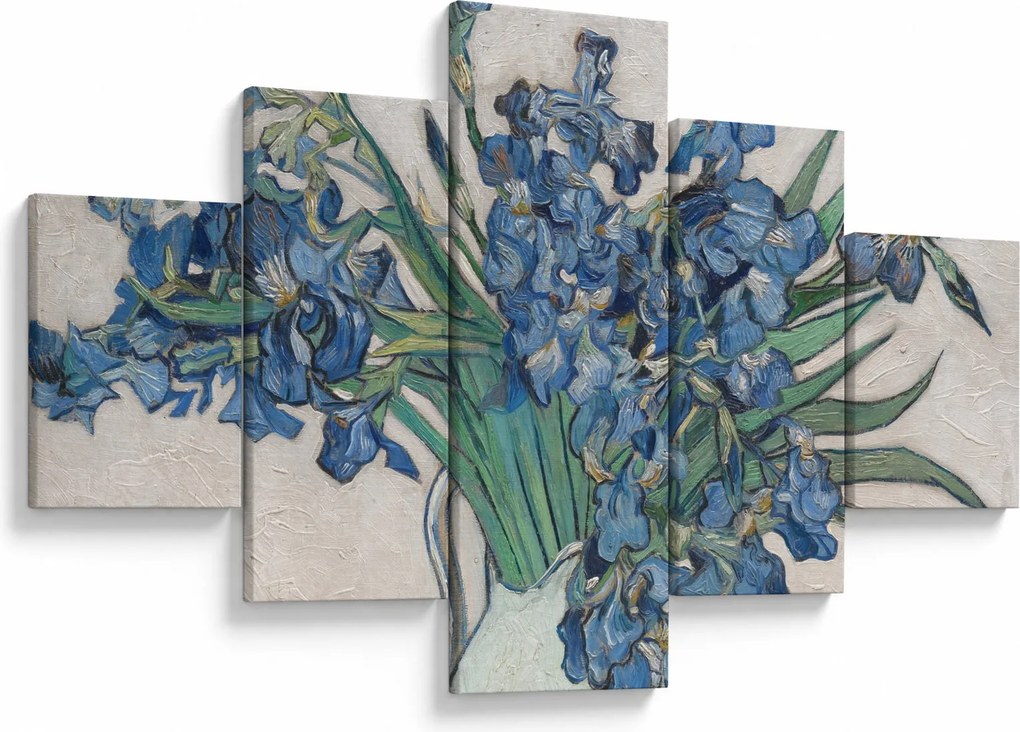 Obraz - Vincent van Gogh, Irises, reprodukcje (125x70 cm)