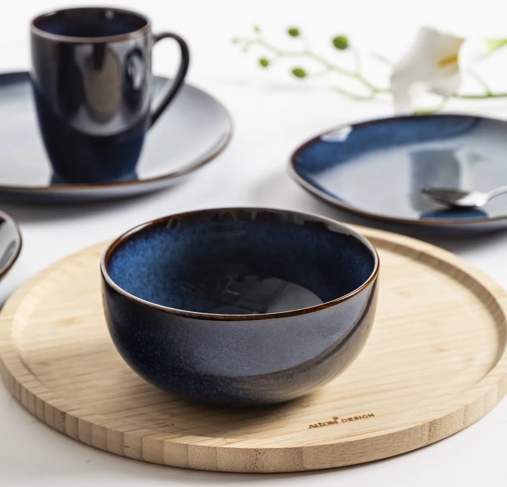 Altom Ceramiczna miska Reactive Navy Blue 14,5 cm,600 ml