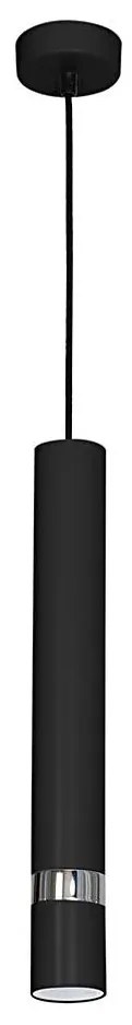 Lampa wisząca na lince JOKER 1xGU10/25W/230V czarny/błyszczący chrom