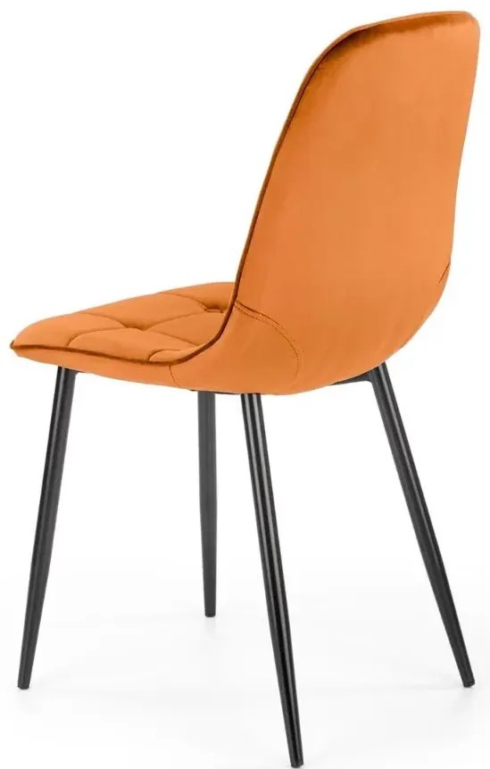 Krzesło tapicerowane K417 VELVET cynamonowe HALMAR