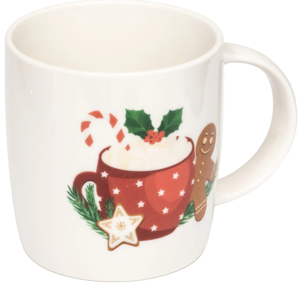 Kubek świąteczny z zestawem do cappucino, 350 ml