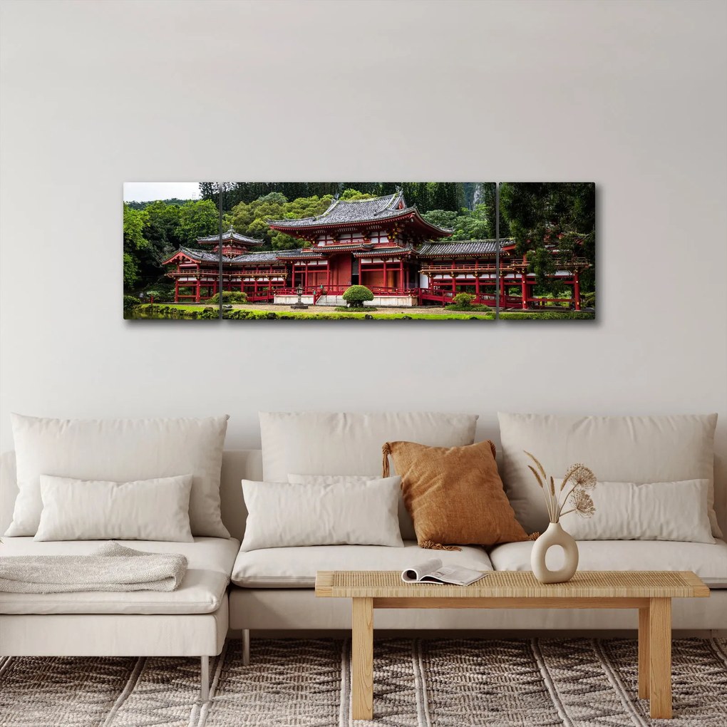 Obraz - klasztor buddyjski (170x50 cm)