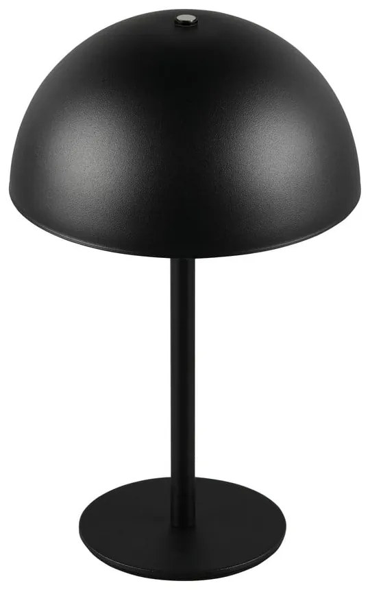 Lampa stołowa LED w kolorze matowej czerni z metalowym kloszem (wysokość 21 cm) Munoz – Trio