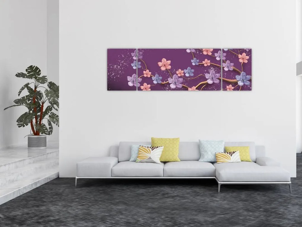 Obraz - Wiosenny zmierzch (170x50 cm)