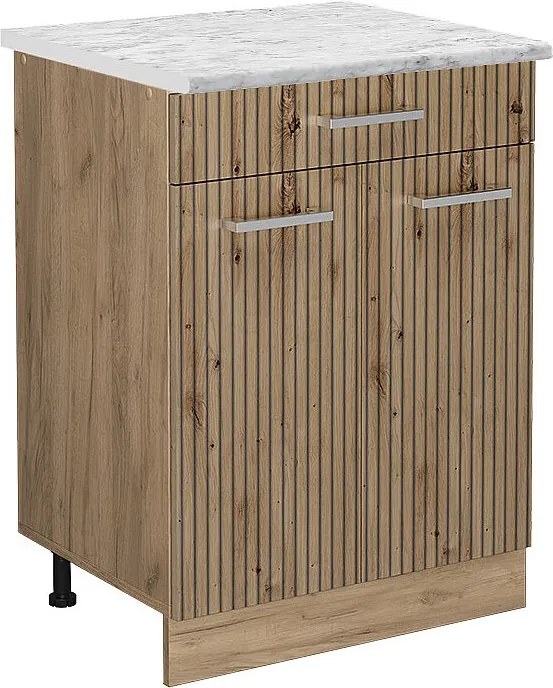 Szafka dolna do kuchni dąb rzemieślniczy 60x60x81.6 r-line