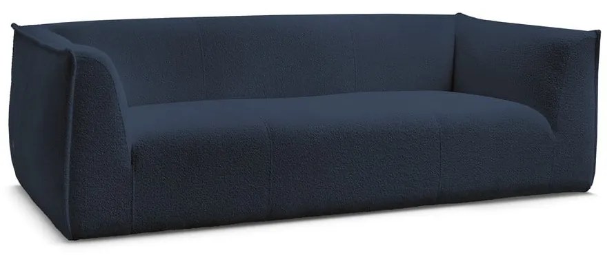 Ciemnoniebieska sofa z materiału bouclé 242 cm Giorgia – Bobochic Paris