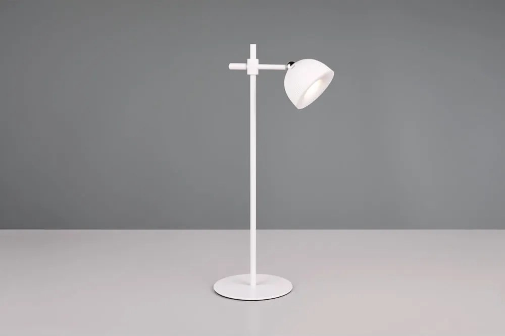 Biała lampa stołowa LED ze ściemniaczem i klipsem (wys. 41 cm) Maxima – Trio