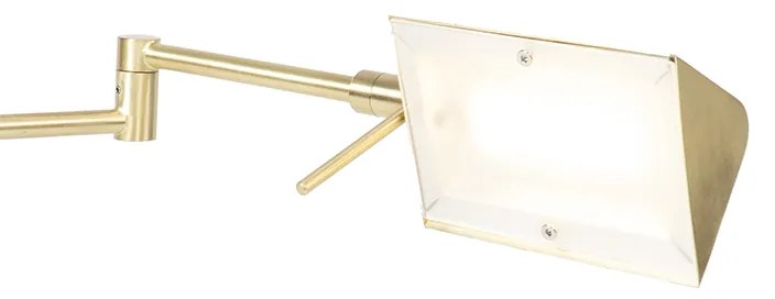 Designerska lampa stołowa złota z wbudowanym LED i ściemniaczem dotykowym - Notia Nowoczesny Oswietlenie wewnetrzne